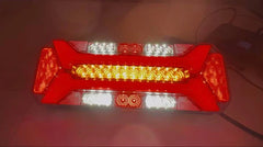 Set 2× Stopuri LED Multifuncționale 12–24V cu Semnalizare Dinamică, pentru Camioane & Remorci