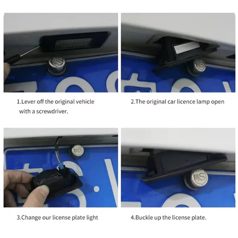 Set 2x Lămpi LED Plăcuță Înmatriculare – Alb Xenon, Audi - My Store