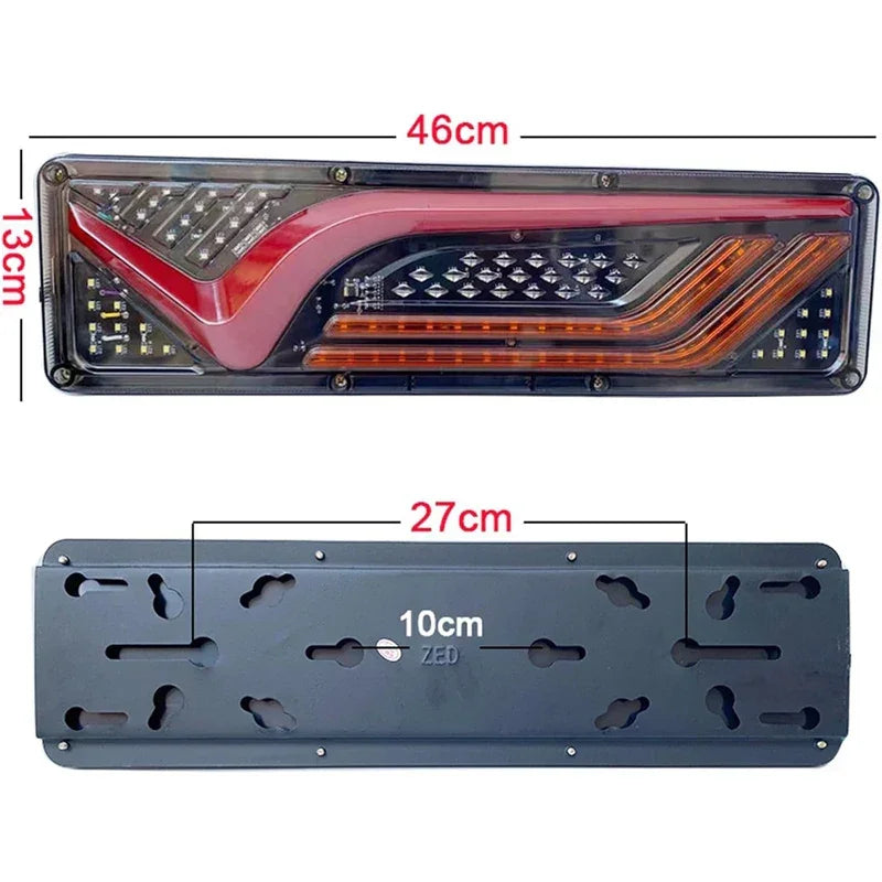 Set 2x Stopuri LED Dinamice – 12/24V, Camion/Remorcă, 46x13cm - My Store