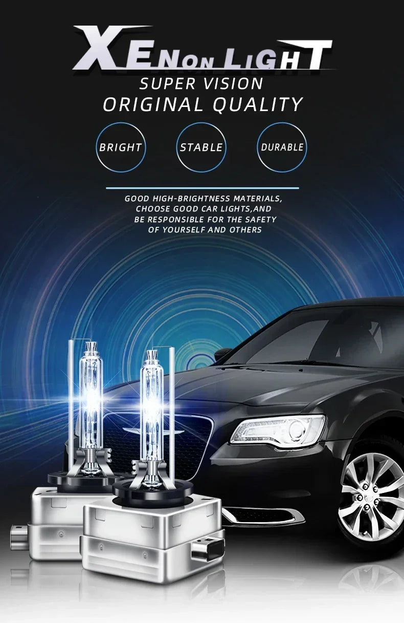 Set 2x Becuri HID Xenon D1S/D2S/D3S – 6000K Alb, 35W - My Store