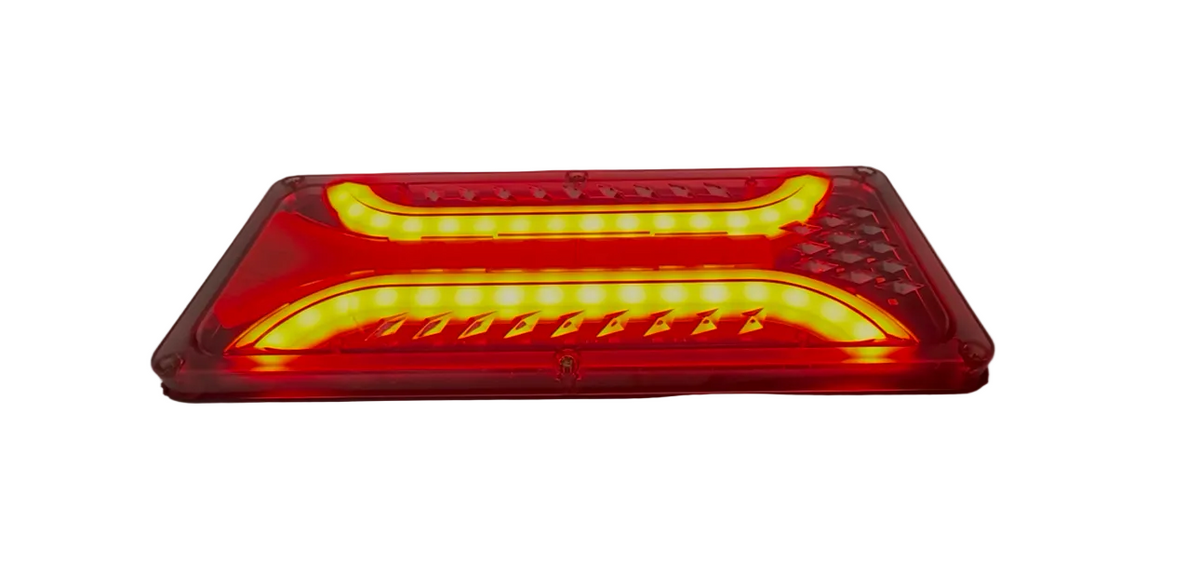 Set 2x Stopuri LED Dinamice – 12/24V, Camion/Remorcă, 33x14cm