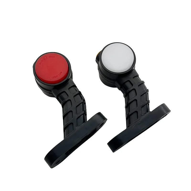 Set 2 Cornite LED rotunde 12–24V, 3 culori, 15 LED, pentru camion și remorcă