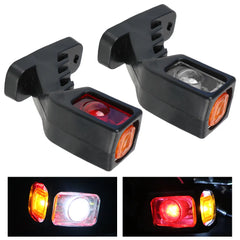 Set 2 Cornite LED de contur 12–24V, 3 culori (Alb/Roșu/Galben), 9 LED, versiune scurtă